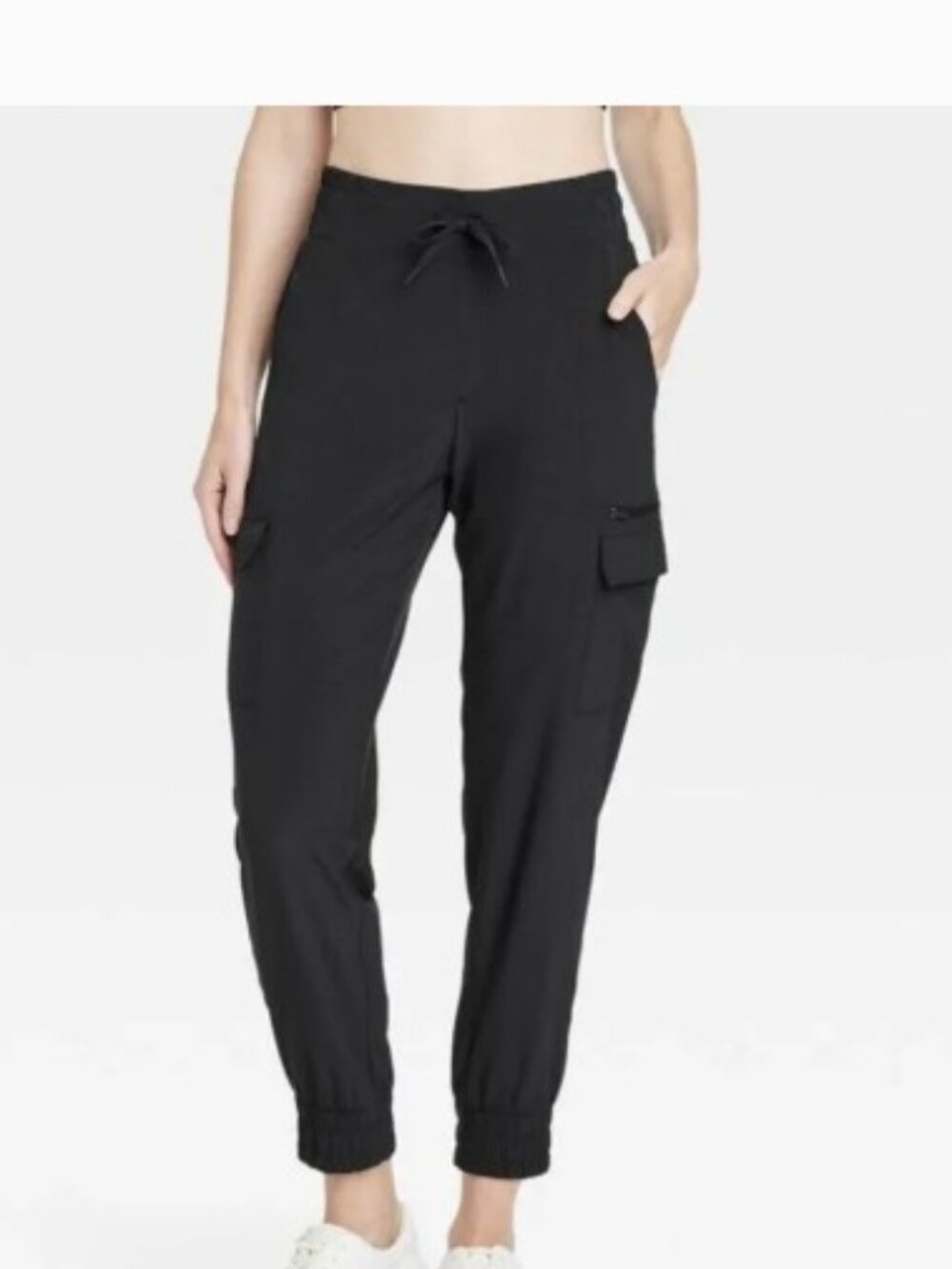 All In Motion Women's Black Cargo Joggers M